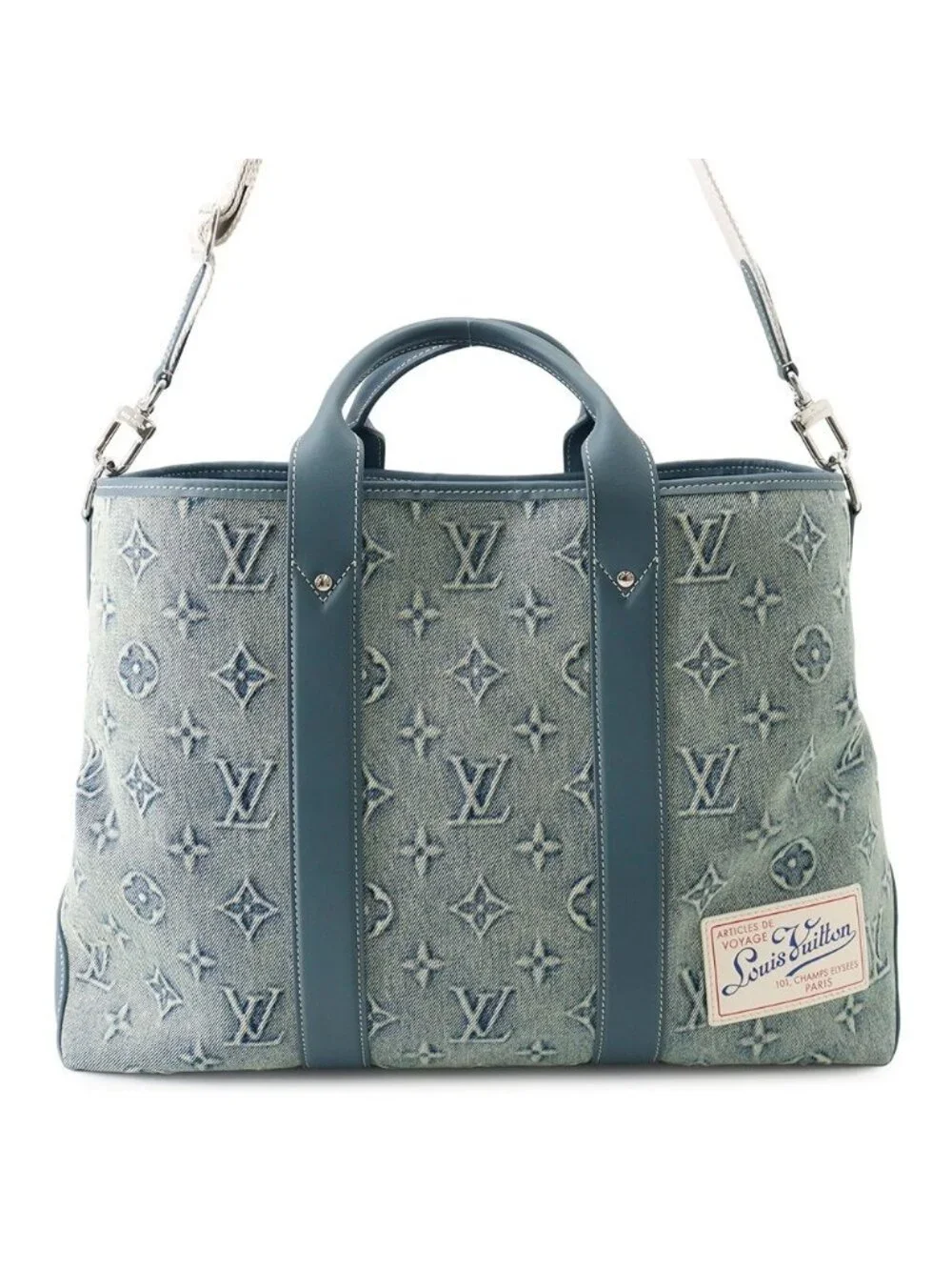 Louis Vuitton Tote Monogram Wash Denim Weekend NM